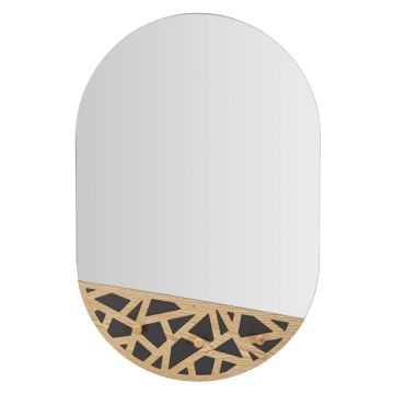 Lustro ścienne C/APP-ABITI CARV, 3 haczyki, 60,5 × 90 × 5,3 cm