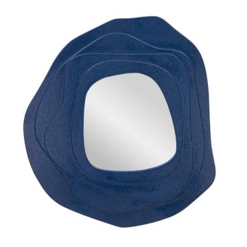 Wall mirror Dalia, Blue, 90 × 97 × 4 cm