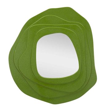 Wall mirror Dalia, Green, 90 × 97 × 4 cm
