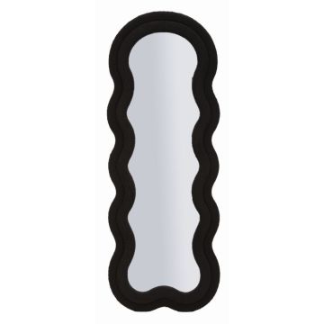 Wall mirror Teddy, Black, 60 × 160 × 4 cm