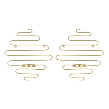 Wall candlestick set "Alid", 2 pcs, 33 × 34 × 10 cm