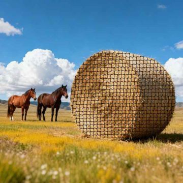 Hay net for round bales VEVOR, knotless, 1.8 × 1.8 × 1.8 m