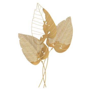 Wall decoration Autumn Leaf Gold, 53 × 84.5 × 4 cm