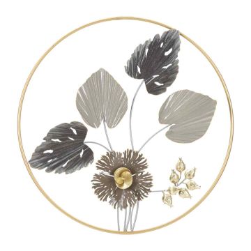Wall decorative panel ROD, Ø 65.4 × 4.4 cm