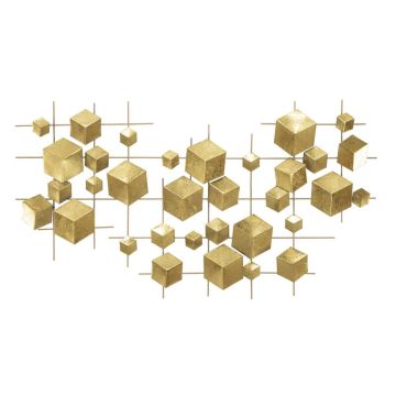 Wall decoration panel Abstract, Multicolor, 90.5 × 50 × 3.5 cm
