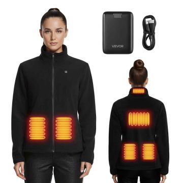 Heated wool jacket VEVOR, 6 heating zones, XL