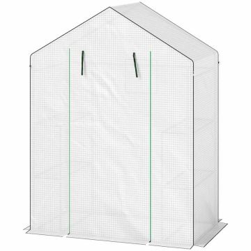 Greenhouse Outsunny 143x74x190cm., white