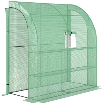 Szklarnia Outsunny 200x100x215cm, kolor zielony