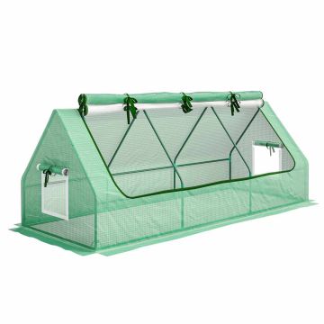 Szklarnia Outsunny 240x90x90cm, kolor zielony