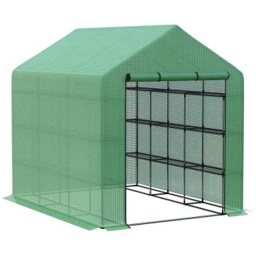 Greenhouse Outsunny 244x180x210cm., green color