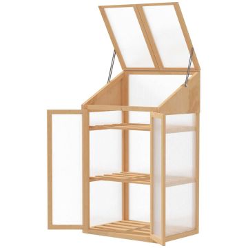 Greenhouse Outsunny 70x50x120cm., light brown