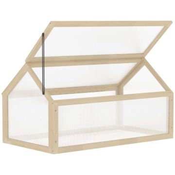 Greenhouse Outsunny 90x52x49.5cm., light brown