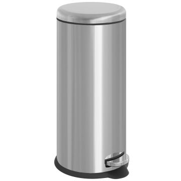 Trash can, 30 l, with pedal, Ø29.2 × 62.9 cm