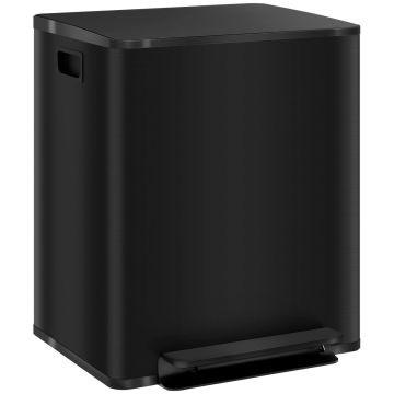 Trash cans Homcom 47.7x37.5x55cm., black
