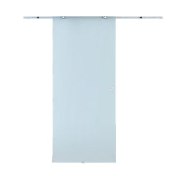 Drzwi przesuwne Homcom transparentne 102,5x205x0,8cm, kolor srebrny