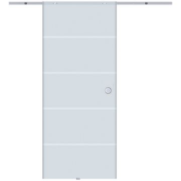Drzwi przesuwne transparentne Homcom 90x205x0,8cm.