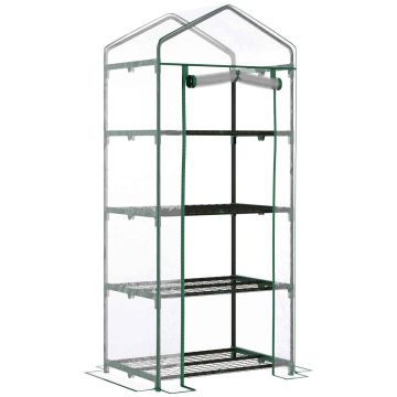 Szklarnia transparentna Outsunny 70x50x160cm, kolor zielony