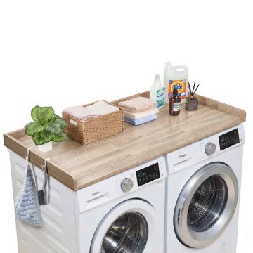 Washing machine countertop VEVOR DX0202-C240330S-02, Oak, 137 × 6.9 × 69.9 cm