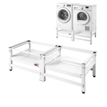 Stojak pod pralkę VEVOR S03-2, 2 szt., 124,5 × 53,5 × 37 cm
