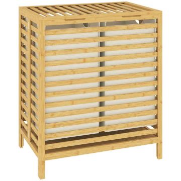 Pojemnik na pranie, podwójny, 64 l, 55 × 64,2 × 36 cm