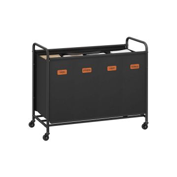 SONGMICS laundry basket, 2 compartments, 79 × 91 × 40 cm