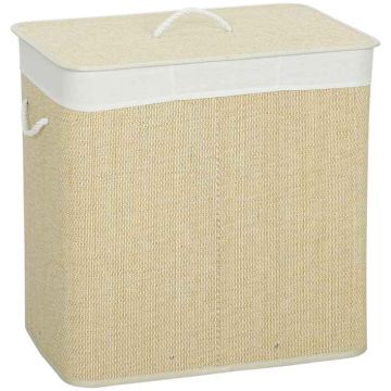 Laundry basket, 144 l, White, 60 × 60 × 40 cm