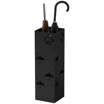 Umbrella stand Homcom 15.5x15.5x49cm., black