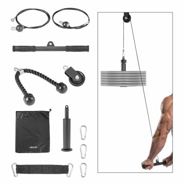 Pulley system VEVOR QT1835, 2 ropes