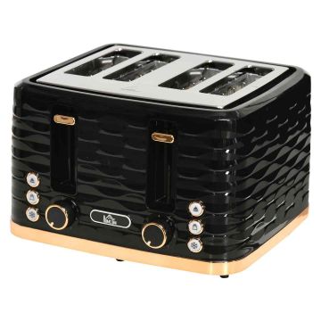 Toaster Aosom, 4 slices, 7 levels, 29.2 × 18.9 × 27.5 cm