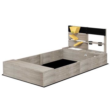 Sandbox, with kitchen and 2 pots, 154 × 80 × 60 cm
