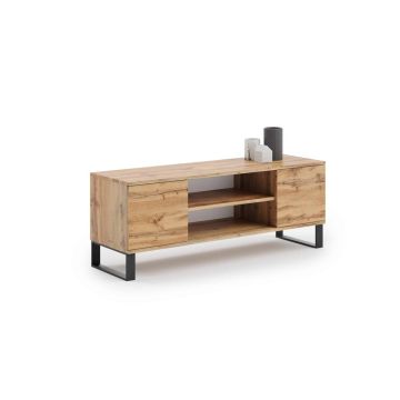 Stolik RTV Focus RTV 155x49x40 cm, kolor naturalnego drewna