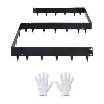 Garden edging VEVOR HA-SS-2503, 6 pcs, Black, 101.6 × 20.7 × 0.15 cm