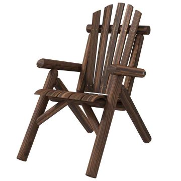 Садовый стул Outsunny 83x68x101 см, темно-коричневый.
