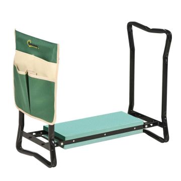 Ławka ogrodowa do klęczenia, 2 w 1, 58 × 28 × 49 cm