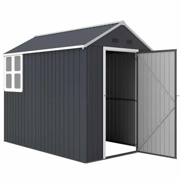 Садовый сарай Outsunny 259x172x222см, тёмно-серый