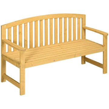 Ławka ogrodowa podwójna, 143 × 51 × 85 cm