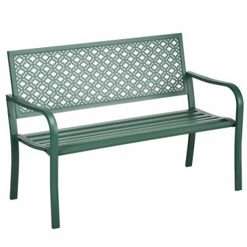 Garden bench Outsunny 127x63x83cm., green