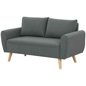 Диван Homcom 145x75x78см, серо-светло-коричневого цвета