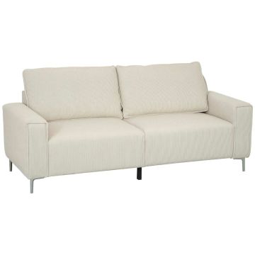 Sofa Homcom 193x77x80cm, kolor kremowy