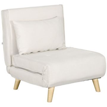 Sofa rozkładana 3 w 1, beżowa, 72 × 78 × 79 cm