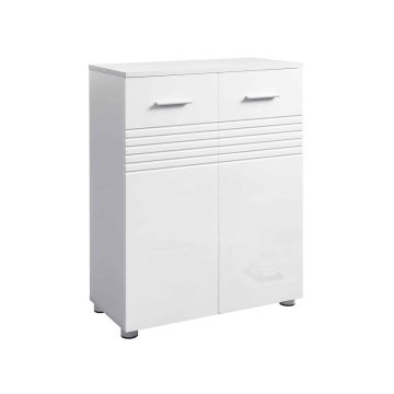 Bathroom cabinet "Modern Notch", white