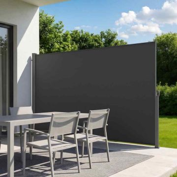Markiza boczna VEVOR H038-1, zwijana, szara, 180 × 300 cm