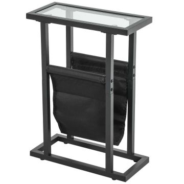 Stolik kawowy Homcom 40x18x55,5cm., czarny