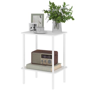 Side table Homcom 40x30x52.2cm., white
