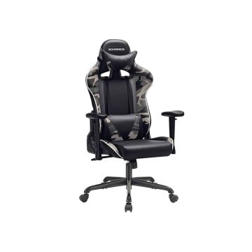 Gaming chair with large seat
