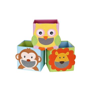 Toy box set 27x27x27cm., 3 pieces RFB01KU