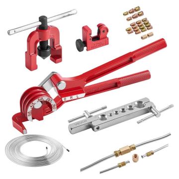 Zestaw naprawczy przewodu hamulcowego VEVOR CT-2020, 20 końcówek i 2 łączniki, 275 × 70 × 65 mm