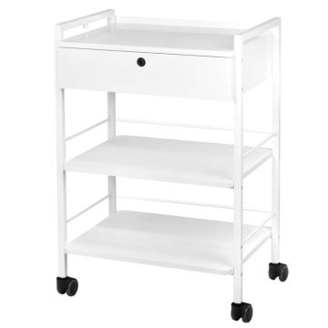 Table GIOVANNI, 1 drawer, 2 shelves, 55.5 × 82 × 37 cm