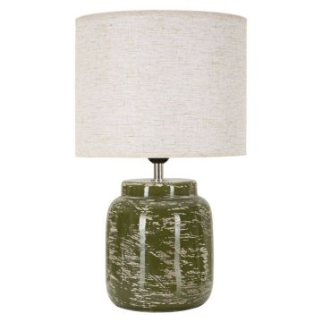 Lampa stołowa, 1 żarówka, zielona