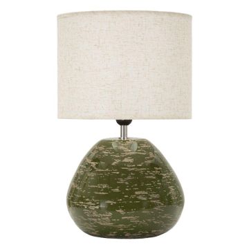 Lampa stołowa, 1 źródło światła, zielona, ​​30 × 49 × 30 cm
